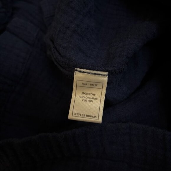 Monrow Women Dress Size XS Organic Cotton Gauze Collared Minimalist Preppy Beach - Picture 7 of 10